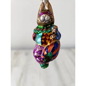 Radko rabbit jester AS IS mask hare ade Easter‎ ornament